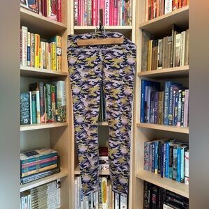 Fabletics purple camo leggings